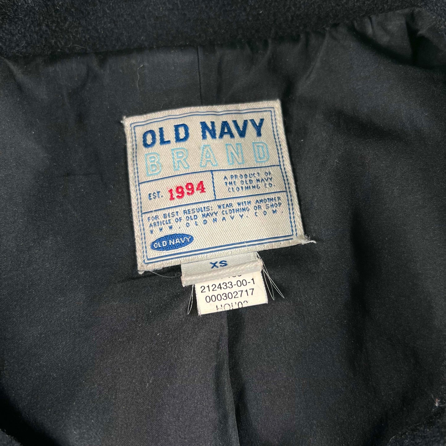 2002 Old Navy Wool Trench Coat- XS
