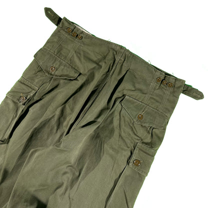 50s Baggy Belgian Military Cargo Pants- 34x28.5
