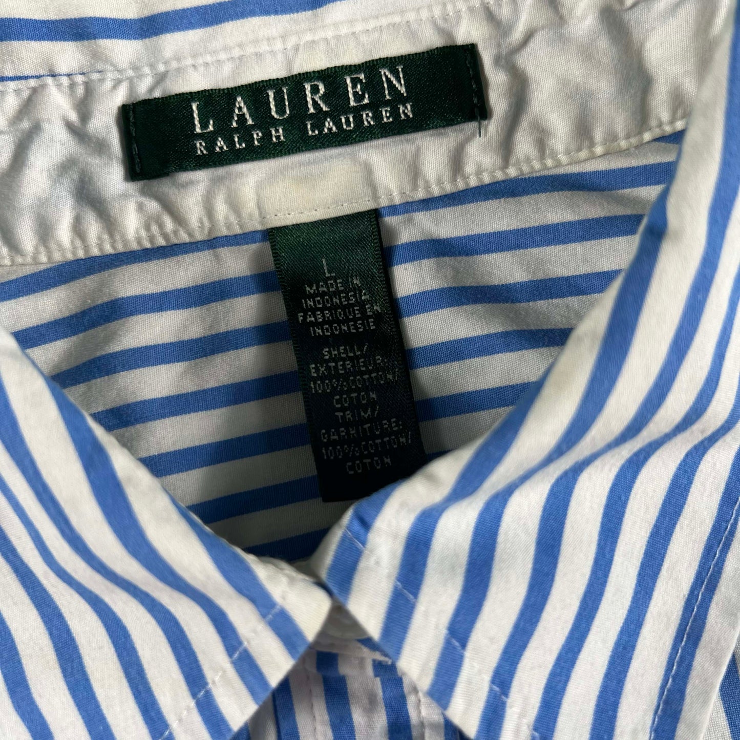 90s Lauren Ralph Lauren Striped Pullover Shirt- M