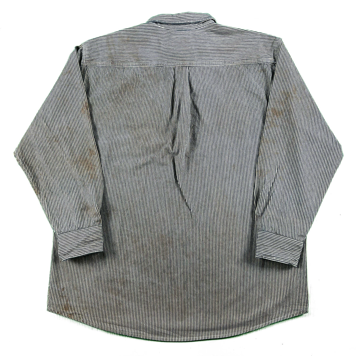 Dickies Hickory Stripe 1/2 Zip Work Shirt- XXL
