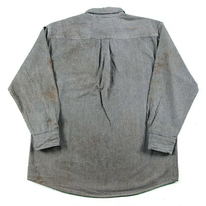 Dickies Hickory Stripe 1/2 Zip Work Shirt- XXL