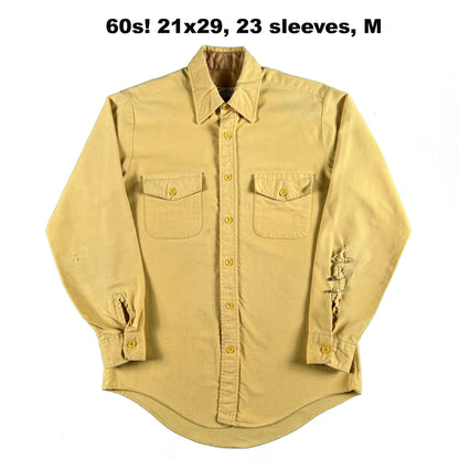 Vintage 100% Cotton Chamois Shirts- SELECT SHIRT
