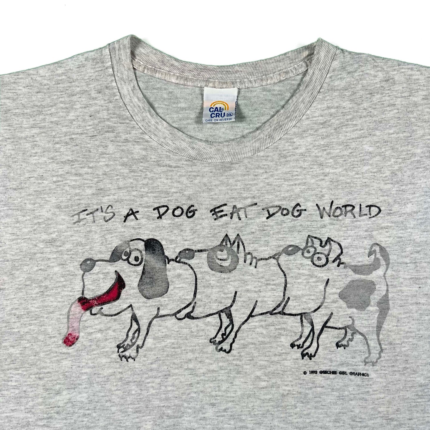 90s It's a Dog Eat Dog World Tee- L