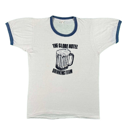 70s The Globe Hotel Drinking Team Ringer Tee- S