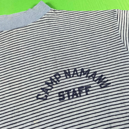 60s Champion Striped Camp Namanu Tee- M