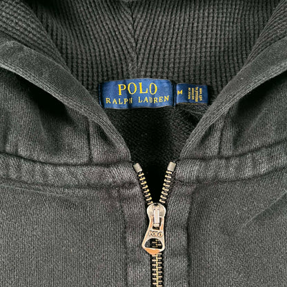 Polo Ralph Lauren Black Zip Up Hoodie- M