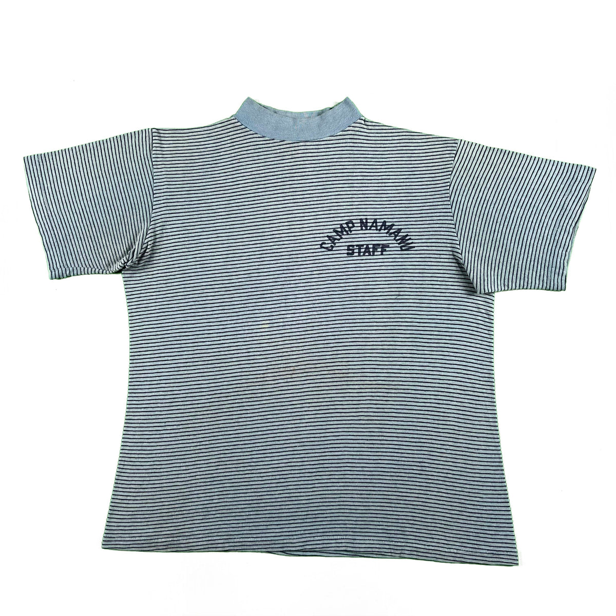 60s Champion Striped Camp Namanu Tee- M