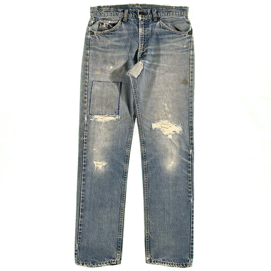 70s Repaired Levi's Denim- 32x31.5