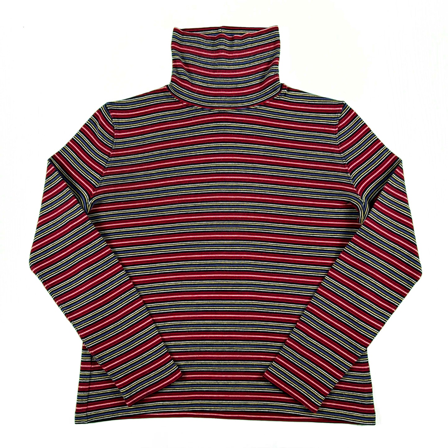 90s/00s Striped Turtleneck- S