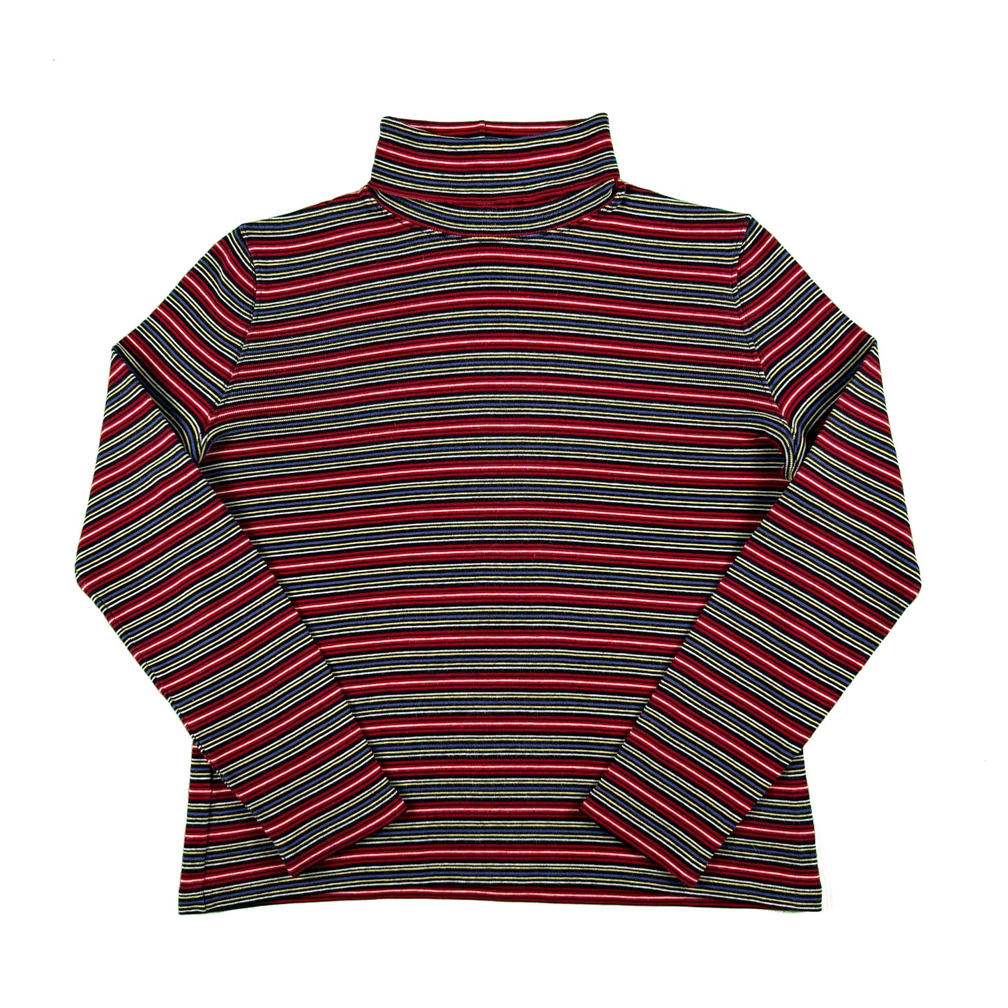 90s/00s Striped Turtleneck- S