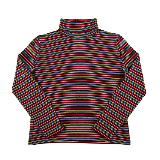90s/00s Striped Turtleneck- S
