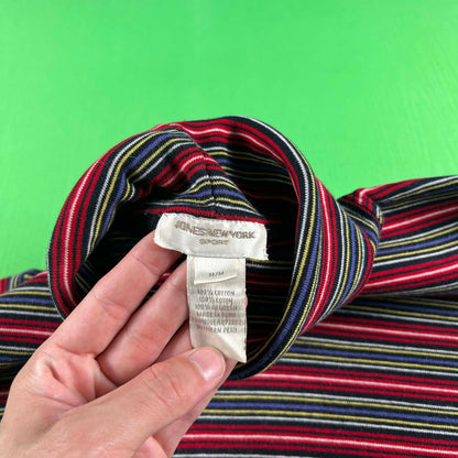 90s/00s Striped Turtleneck- S