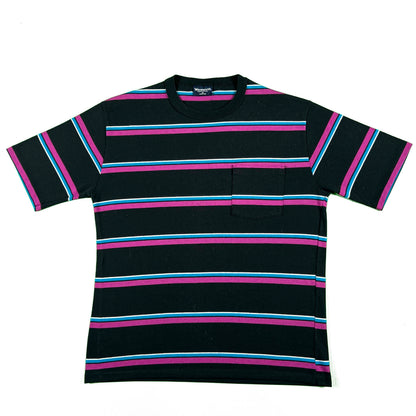 80s Striped Pocket Tee- M