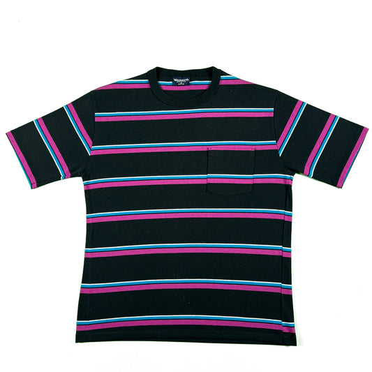 80s Striped Pocket Tee- M