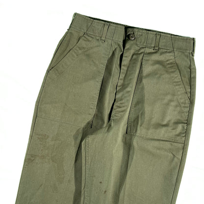 70s OG 507 Army Trousers- 30x32