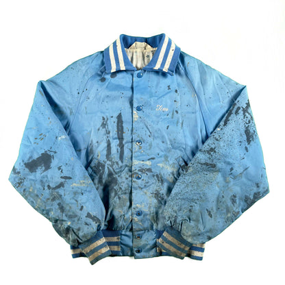 70s/80s Painted Car Club Bomber Jacket- S