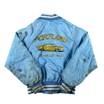 70s/80s Painted Car Club Bomber Jacket- S