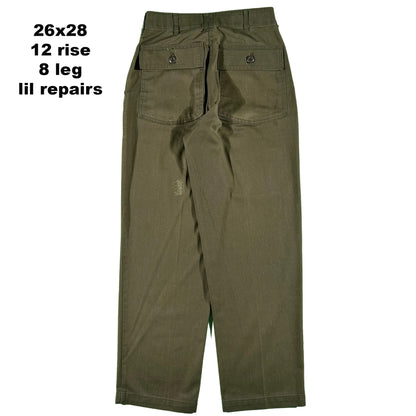 80s OG-507 Army Fatigue Trousers- SELECT PAIR