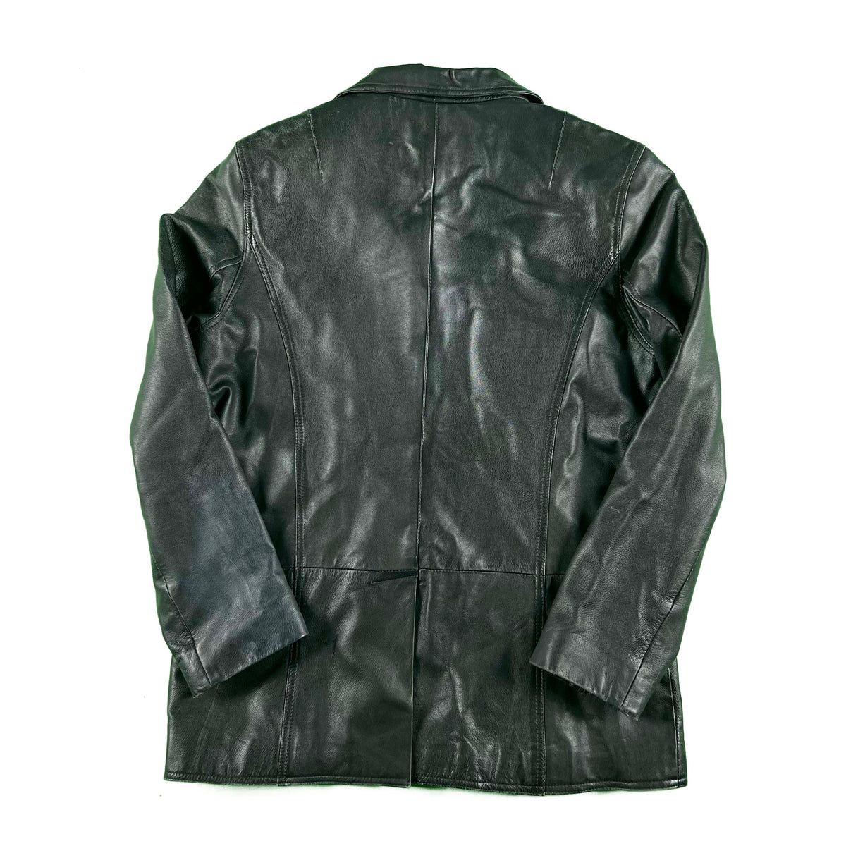 00s Gap Black Leather Blazer- S