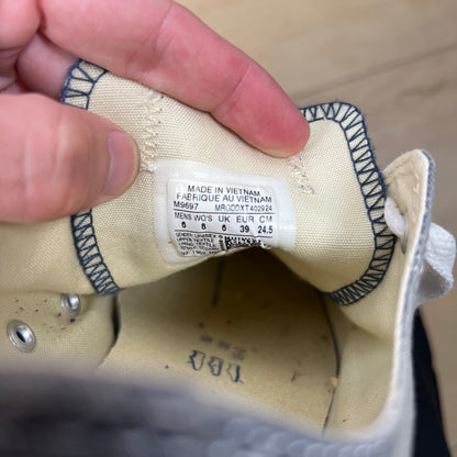 Sun Faded Blue Converse- M's 6, W's 7.5