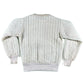 70s Cream Quilted Sweatshirt- S