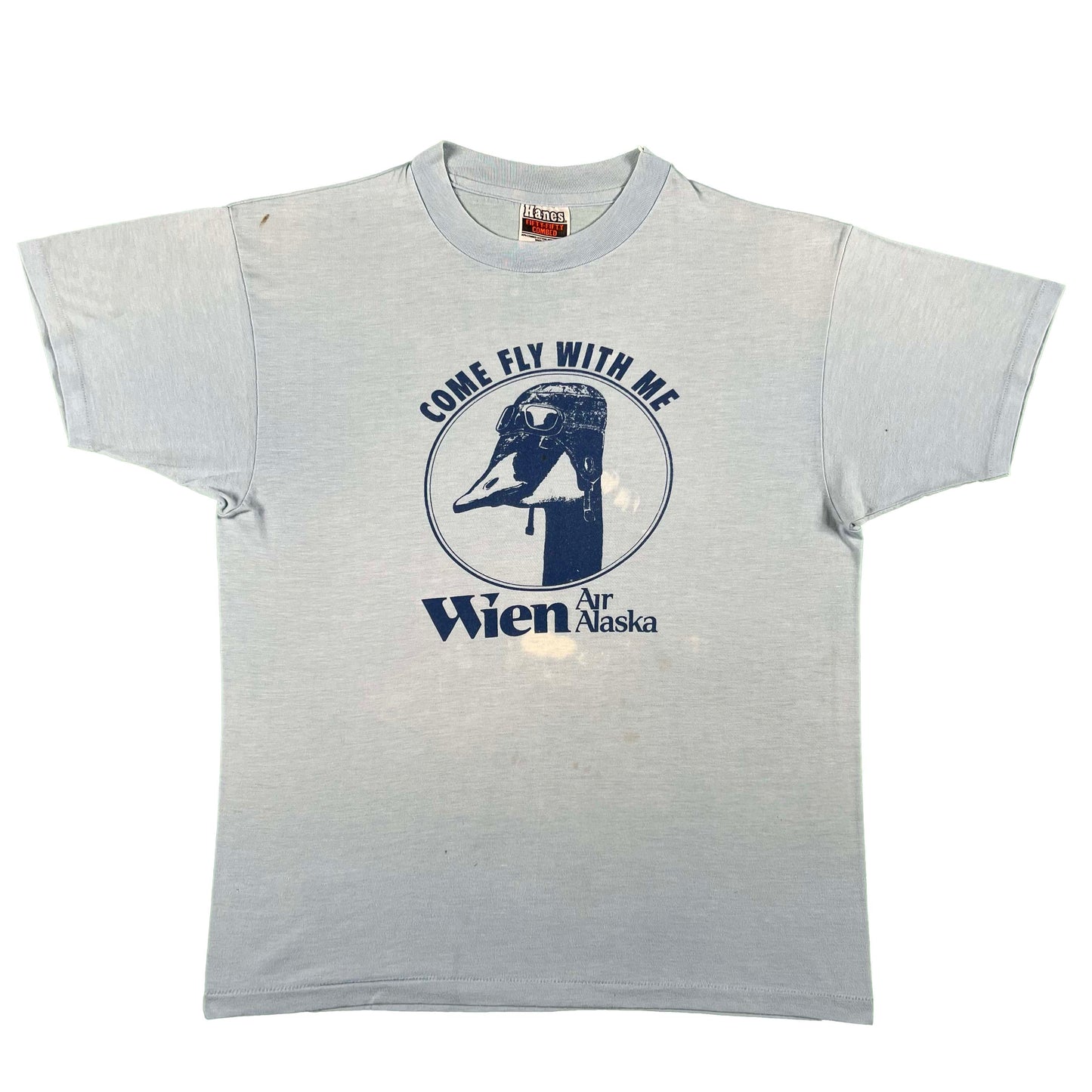 80s Wien Air Alaska Flying Goose Tee- M