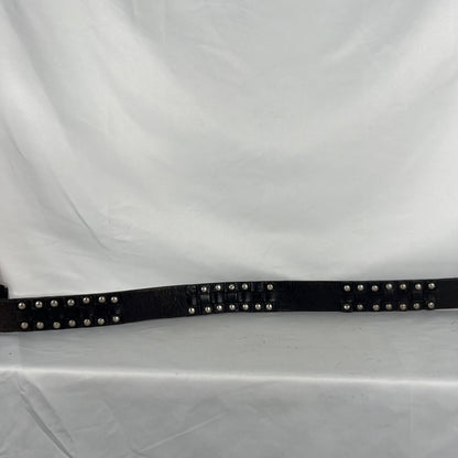 00s Studded Black Leather Belt- 28"-32"