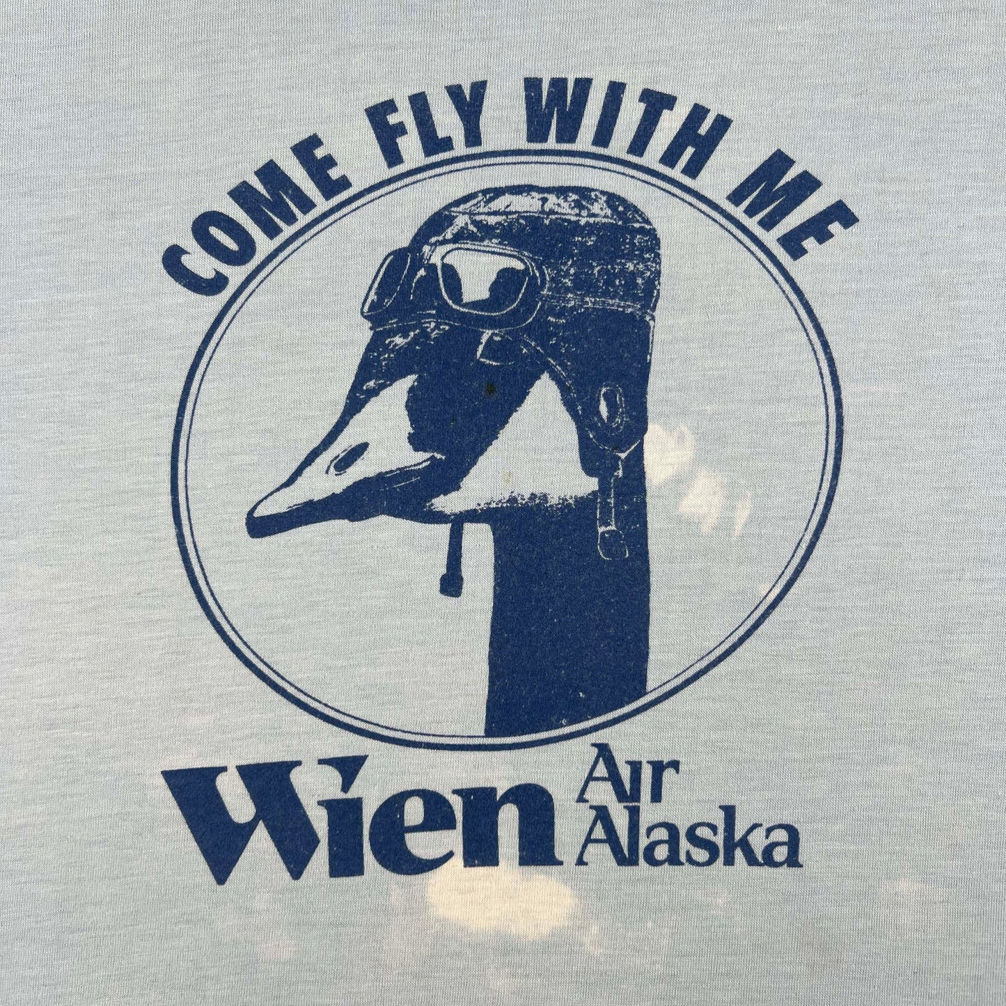 80s Wien Air Alaska Flying Goose Tee- M