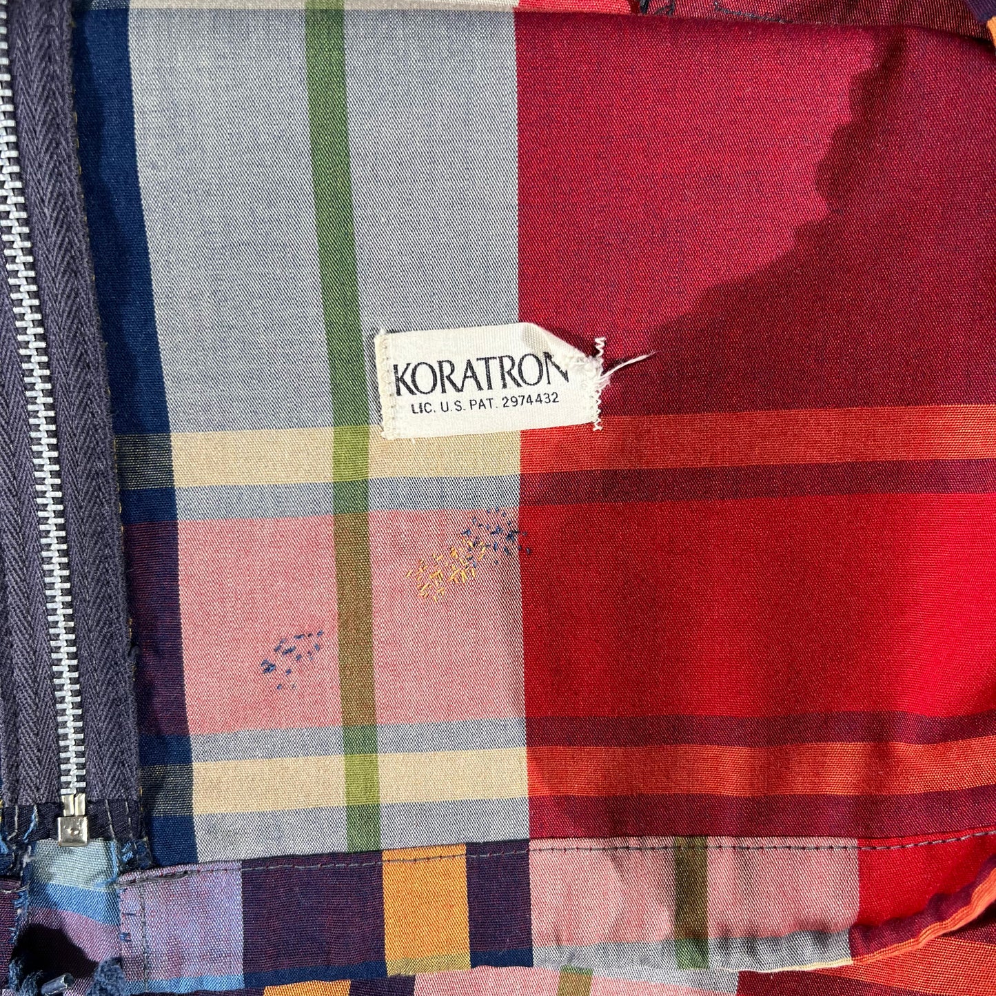 60s Koratron Plaid Jacket- XL