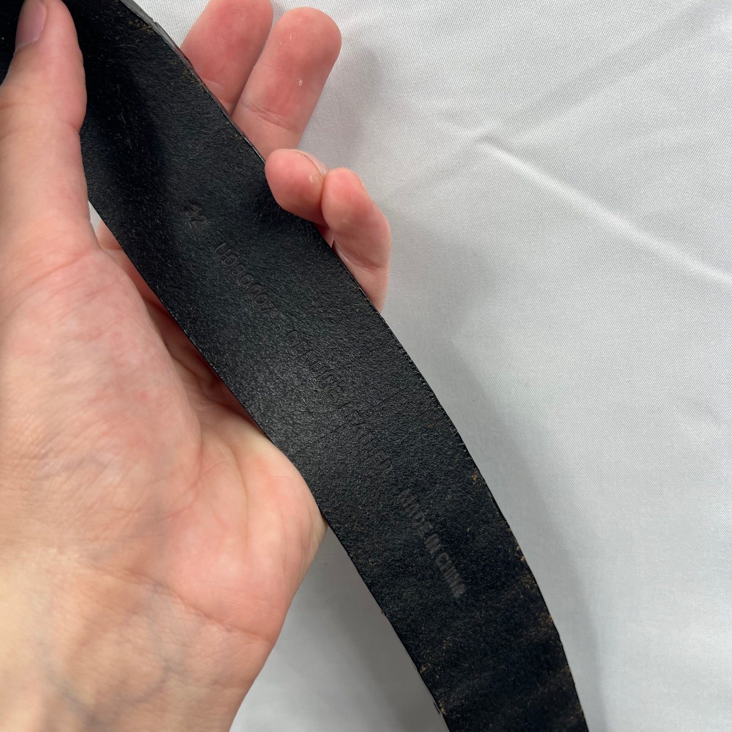 00s Studded Black Leather Belt- 28"-32"