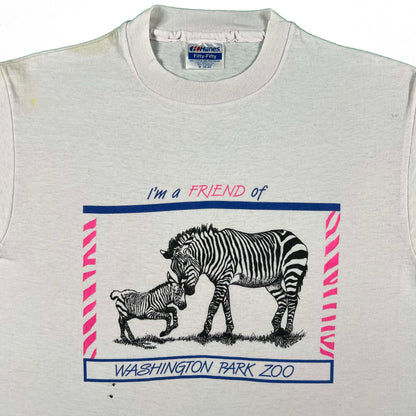 80s Washington Park Zoo Zebra Tee- S