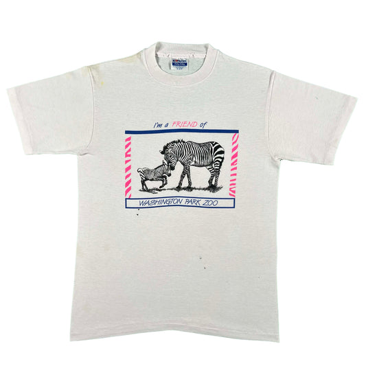 80s Washington Park Zoo Zebra Tee- S