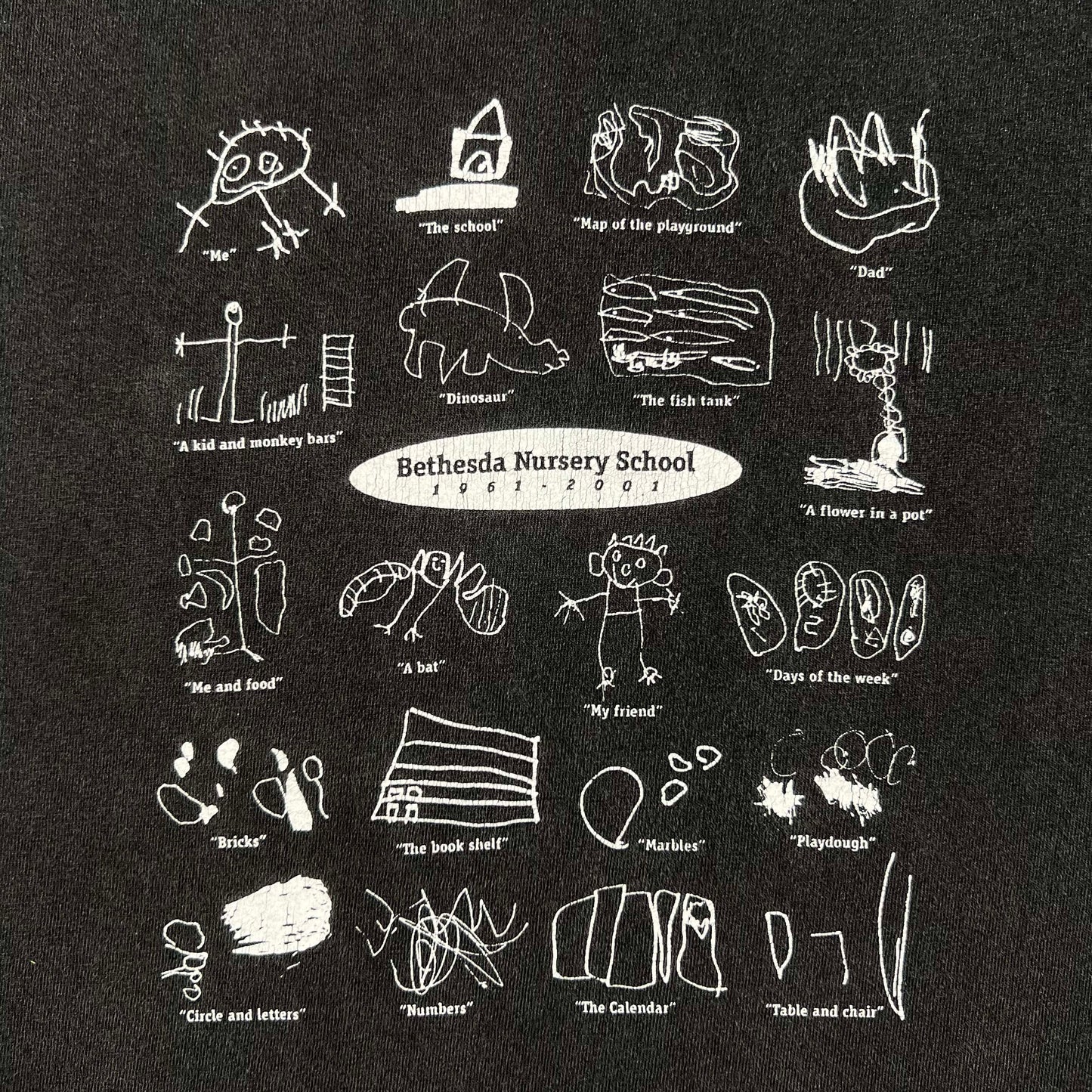 2001 Bethesda Nursery School Drawings Tee- L