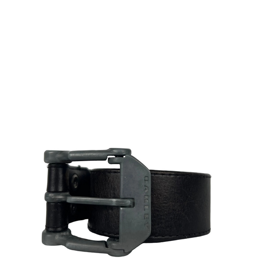 00s Oakley Black Leather Belt- 32"-36"