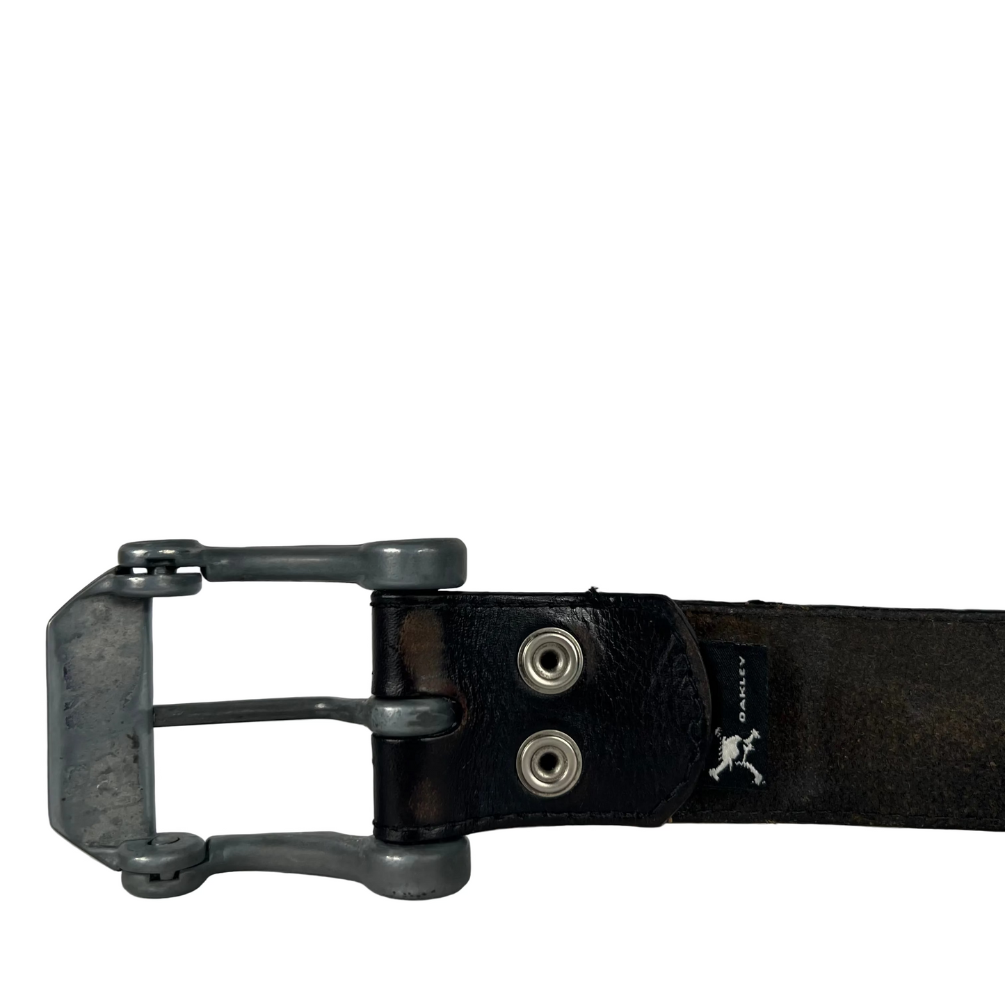 00s Oakley Black Leather Belt- 32"-36"