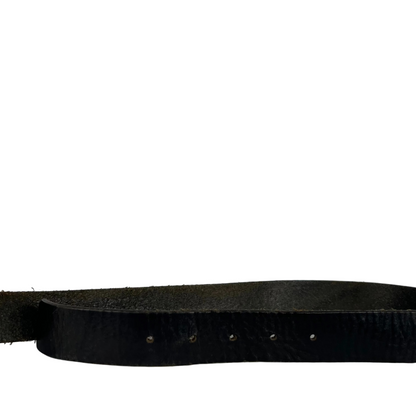 00s Gap Perfectly Worn Black Leather Belt- 24"-28"