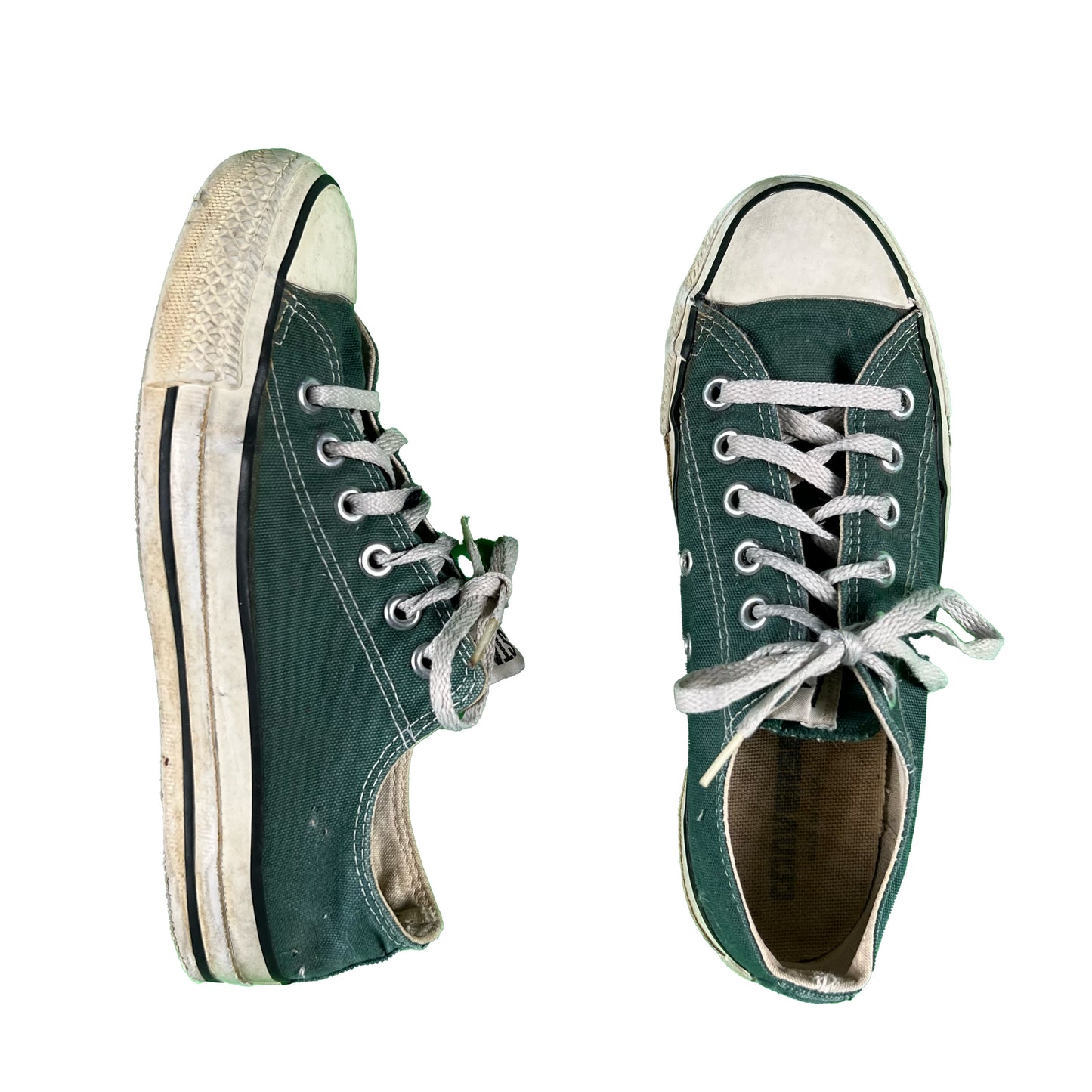 80s Forest Green Made in USA Converse- M's 5.5, W's 7