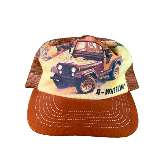 70s 4-Wheelin Jeep Photoprint Trucker Hat