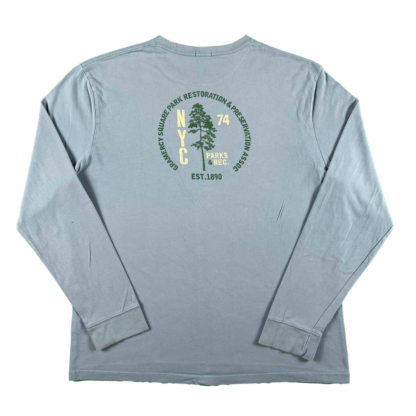 00s J.Crew NYC Parks & Rec. Long Sleeve Tee- XL