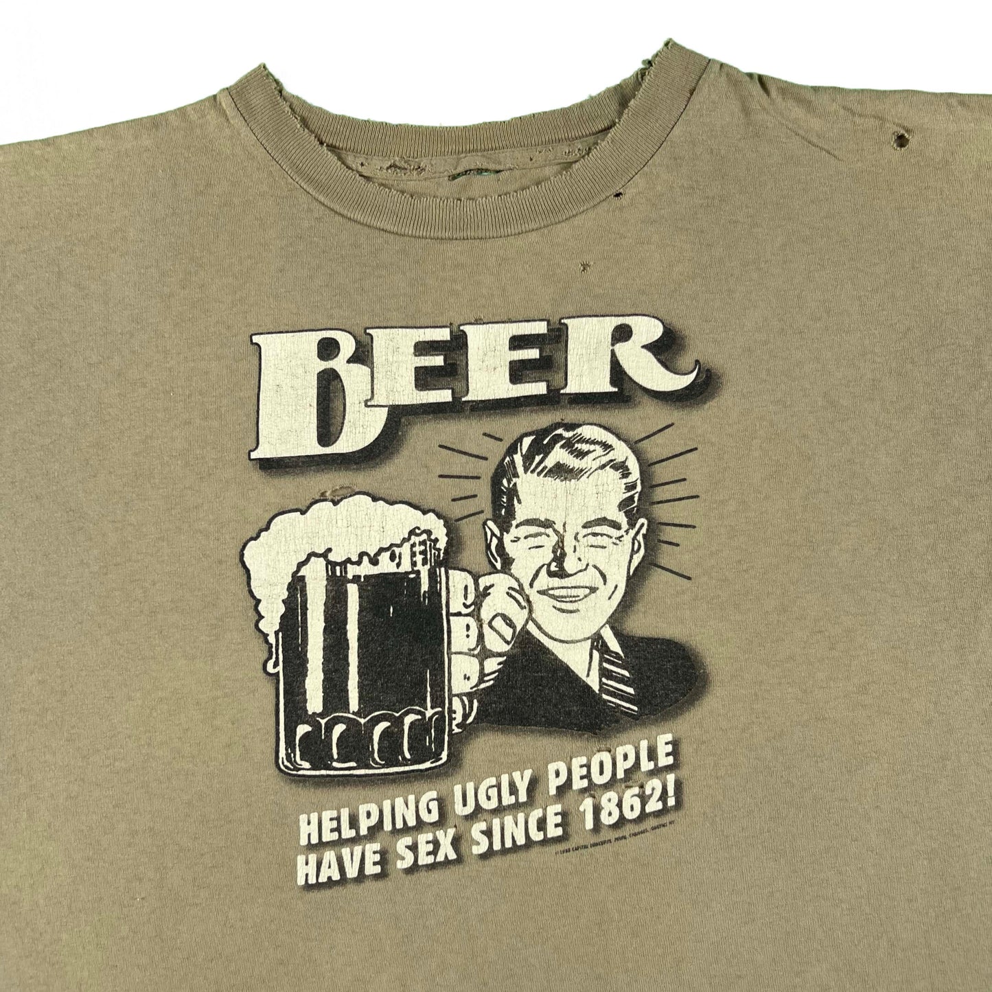90s Beer, Helping Ugly People Have Sex Tee- XL