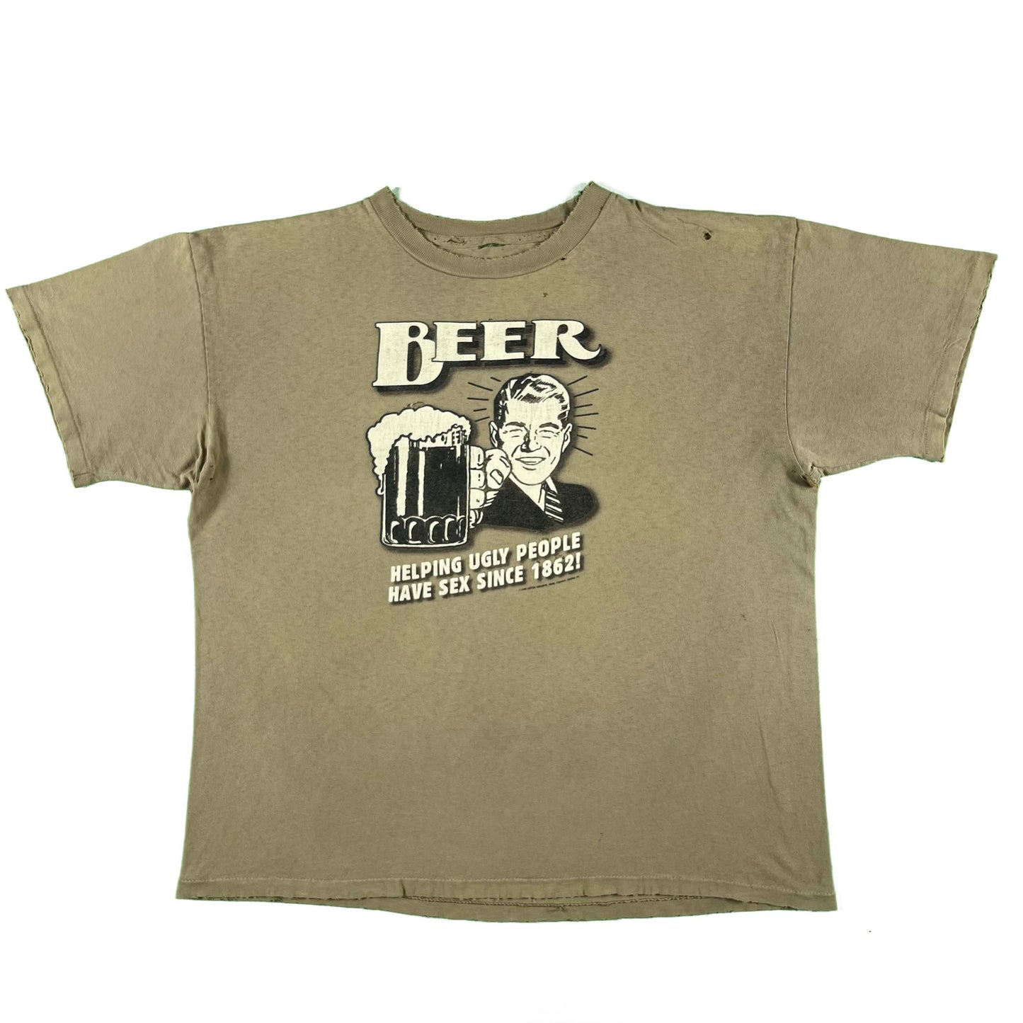 90s Beer, Helping Ugly People Have Sex Tee- XL