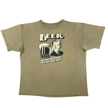 90s Beer, Helping Ugly People Have Sex Tee- XL