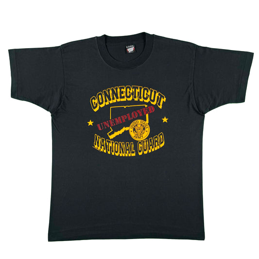 90s Connecticut National Guard Unemployed Tee- XL