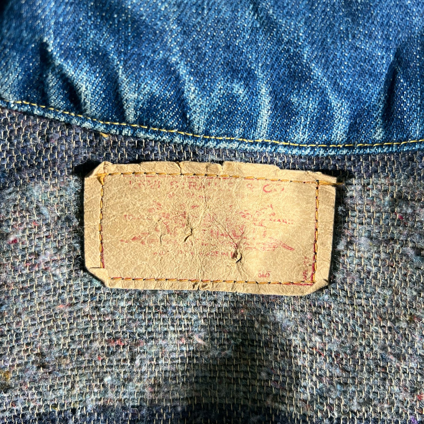 60s Blanket Lined Levi's Big E Type 3 Jacket- M