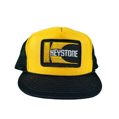 80s Black & Yellow Keystone Trucker Hat