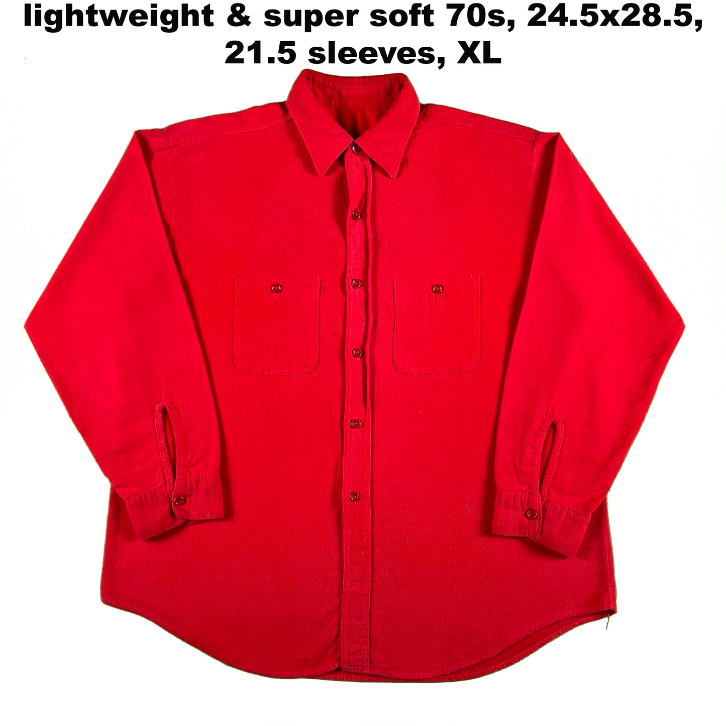 Vintage 100% Cotton Chamois Shirts- SELECT SHIRT