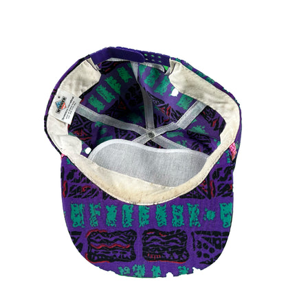 80s Funky Purple Print Trucker Hat