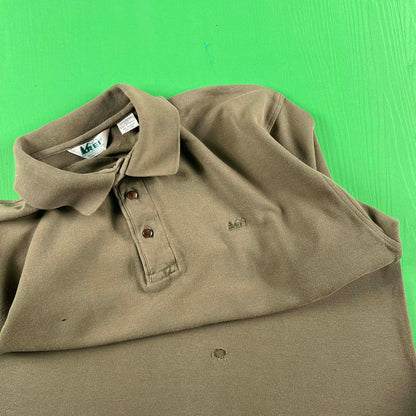 90s R.E.I Cotton Polo Shirt- L