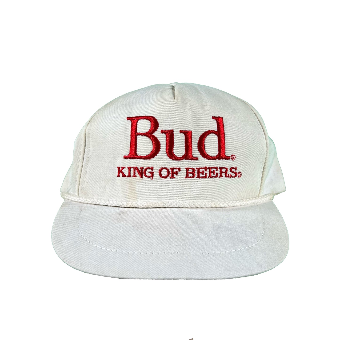 80s Bud 'King of Beers' Rope Trucker Hat