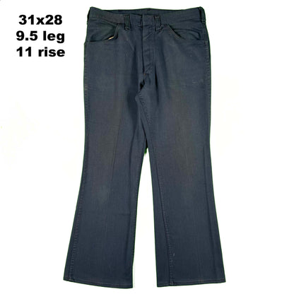 60s Dickies Faded Navy Flared Pants- 2 IN STOCK